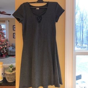 Hollister dark gray dress
